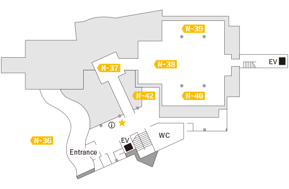 名古屋市美術館1F平面図